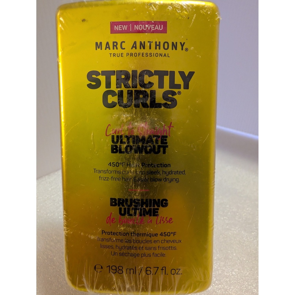 Marc Anthony Strictly Curls Ultimate Blowout Heat Protectant 6.7 fl oz NEW